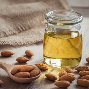 Almond oil enhances shine, luster and moisture.