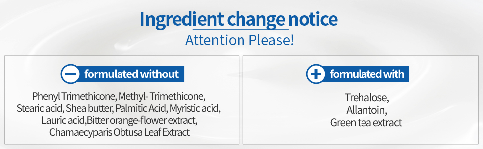 ngredient change notice