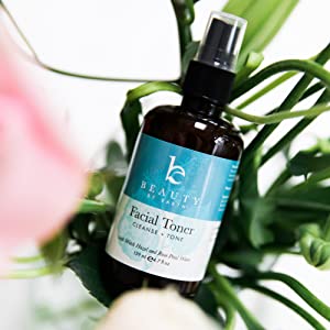 beauty by earth natural organic face facial toner moist skin after makeup rose water