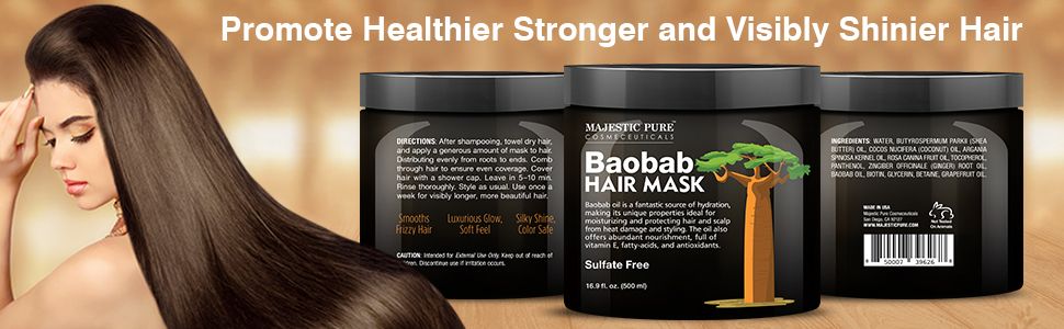 majestic pure baobab deep conditioning hair mask conditioner natural best top dry damaged processed