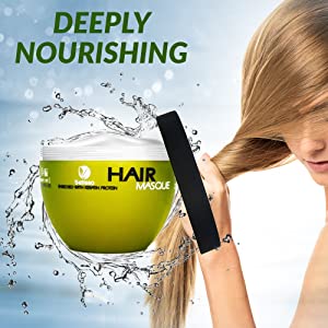 A photo of our ​damaged hair treatment and keratin hair mask