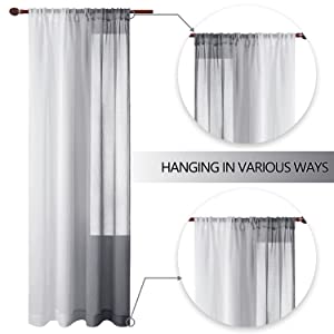 Ombre Sheer Curtains
