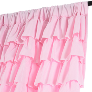 pink ruffle curtain shabby chic ruffled curtain girls bedroom curtains baby pink