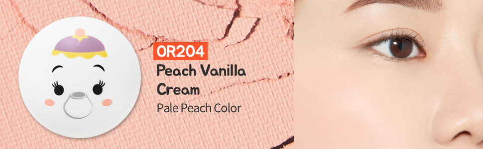Lovely Cookie Blusher #OR204 Peach Vanilla Cream (Pale Peach Color)