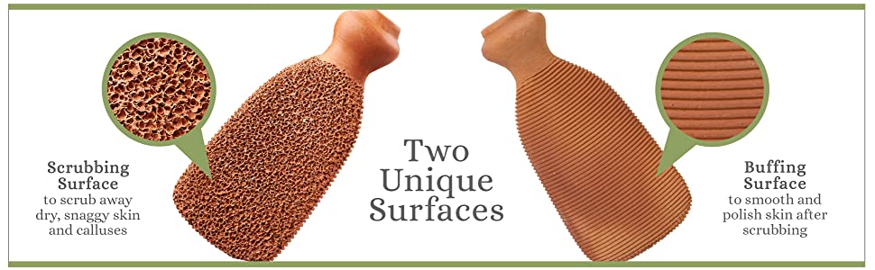 two unique surfaces 2 sided scrubbing buffing polish skin nail buffer cleaner deadskin scraping
