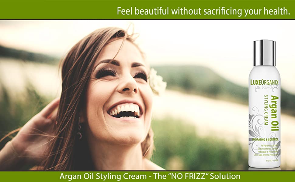 argan oil styling cream, curly hair styling cream, frizzy hair styling cream, hair cream for hair