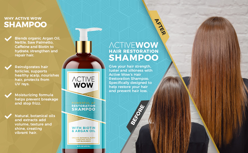 anti hair loss shampoo before after