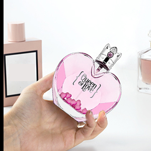 This perfume comes in beautiful heart shaped bottle.
