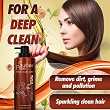 deep conditioning hair treatment and natural shampoo