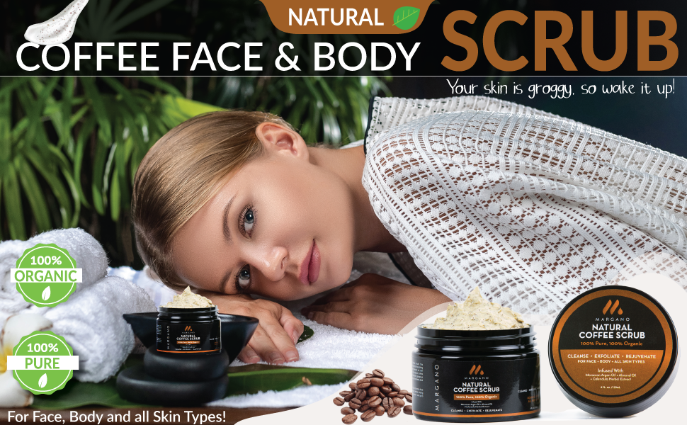 coffee scrub, fash scrub, body scrub, face wash, acne, face cleanser, wrinkles, body wash