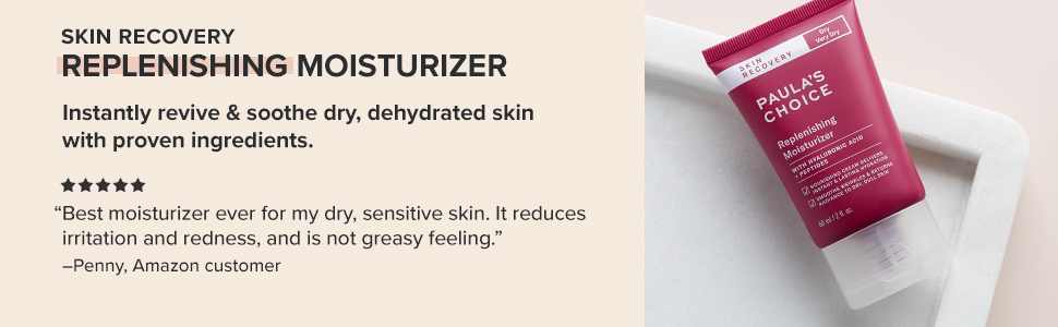 Paula's Choice Skin Recovery Replenishing Moisturizer provides hydration for normal skin, dry skin.