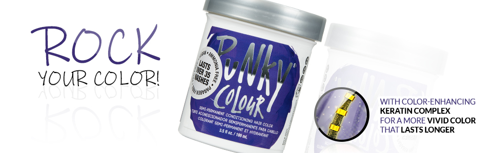 Punky Colour Semi Permanent Hair Color, punky violet hair color, punky violet