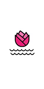 rose flower water icon