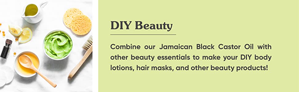 combine castor oil with other beauty essentials to make diy body lotions hair mask . black hair oil