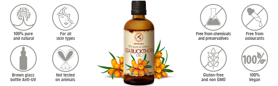 Sea Buckthorn Oil Seed Oil Sea-Buckthorn Oil Organic Pure Cold Pressed Sea Buckthorn Oil Cold