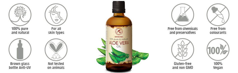 Aloe Vera Oil Natural Aloe Vera Pure 100ml Aloe Vera Alovera Moisturizer Hair Extract Aloe Vera