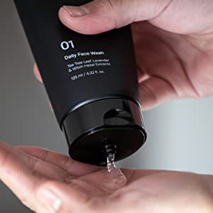 HOMMEFACE Daily Face Wash for Men men's face cleanser gel natural ingredients gift for men