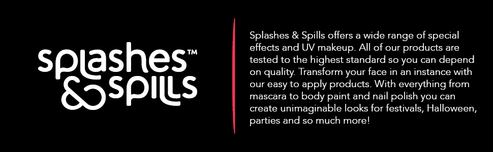 Splashes and spills premium quality make up special effect FX halloween holiday party