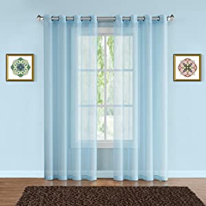 warm home designs curtains panels drapes patio wall room divider scarf valance sheer navy blue