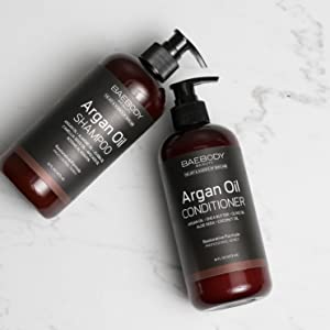 baebody argan oil shampoo and conditioner