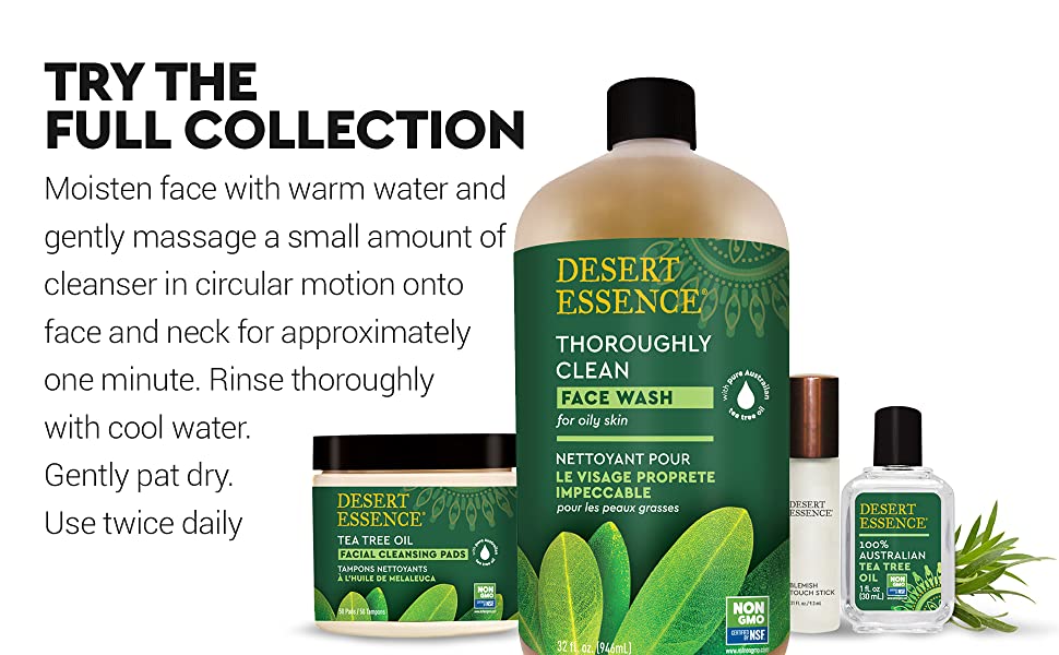 The Desert Essence Tea Tree Oil Collection