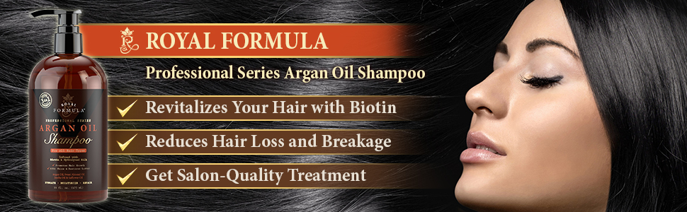 Royal Formula Argan Oil Shampoo with Biotin Paraben and Sulfate Free