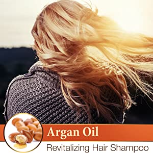 Argan Oil Revitalizing Hair Shampoo for Dry Damaged Hair