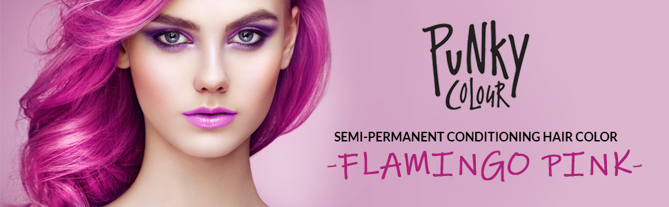 punky colour semi permanent hair color, punky pink hair color, punky flamingo pink