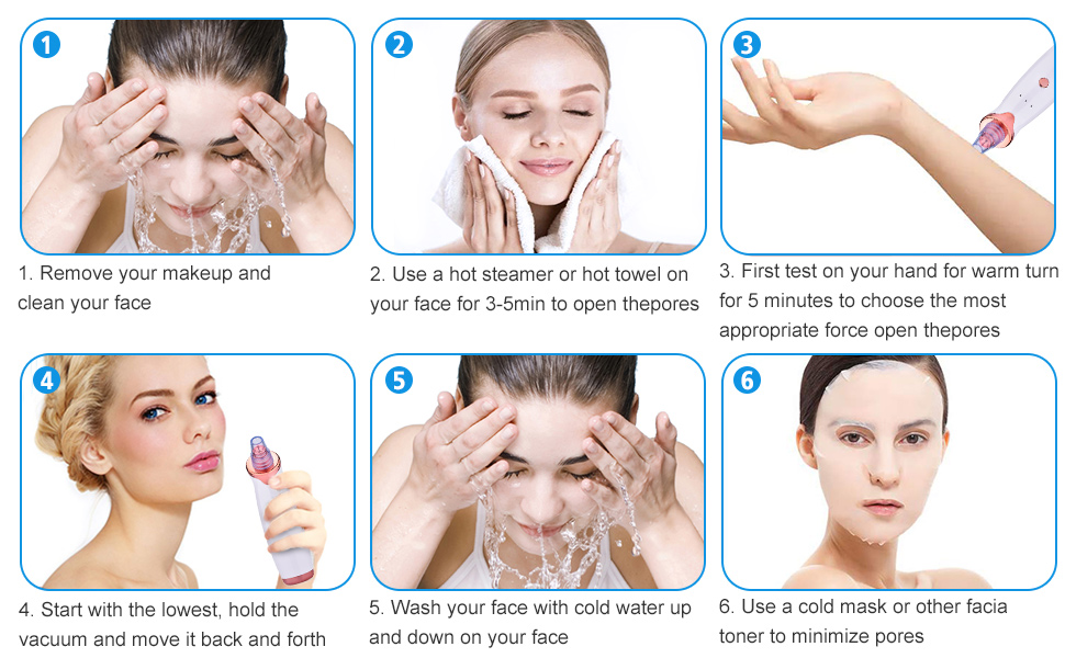 Blackhead  Remover pore  vacuum face  cleanser  blackhead vacume remover acne tool