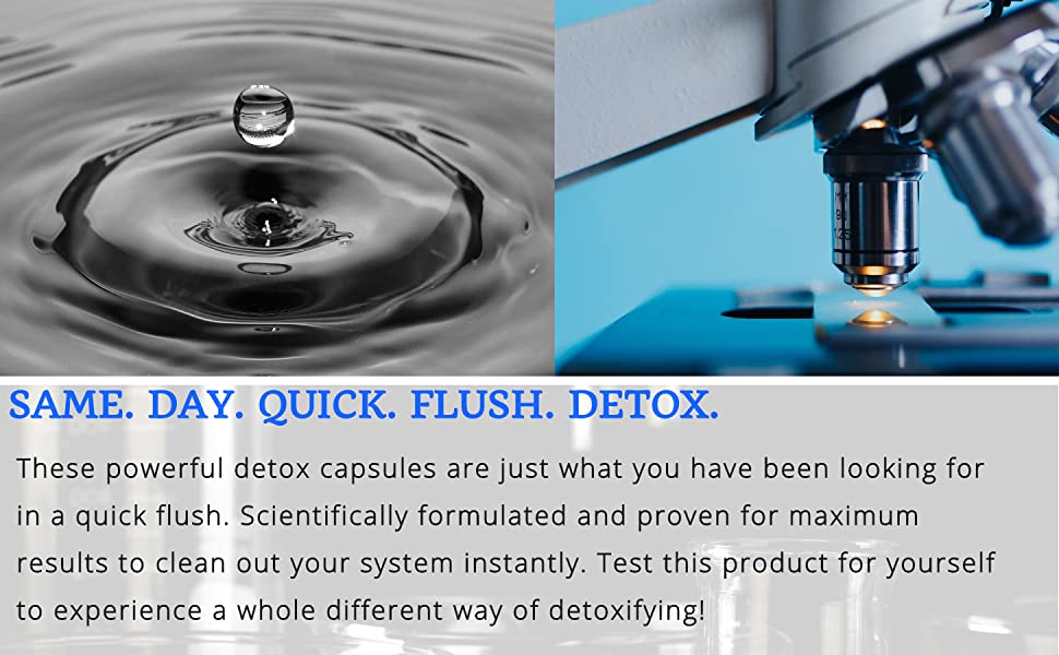 Same Day quick flush detox omni wellgenix health capsules powerful test pass quick scientifically