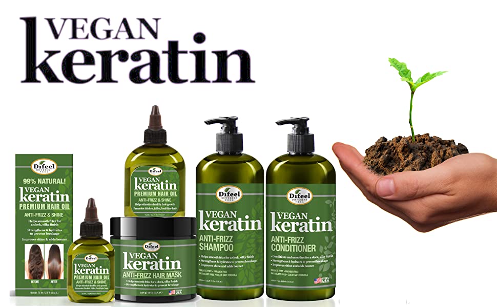 Difeel Vegan Keratin Product Family
