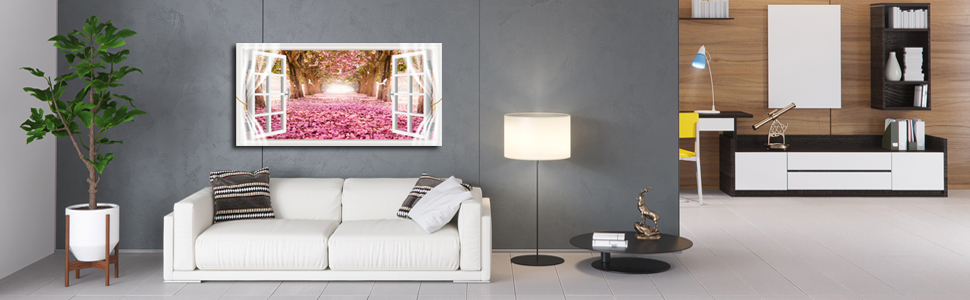 pink flower wall decor