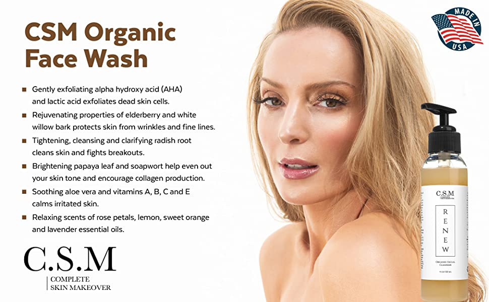 CSM Organic Face Wash Benefits