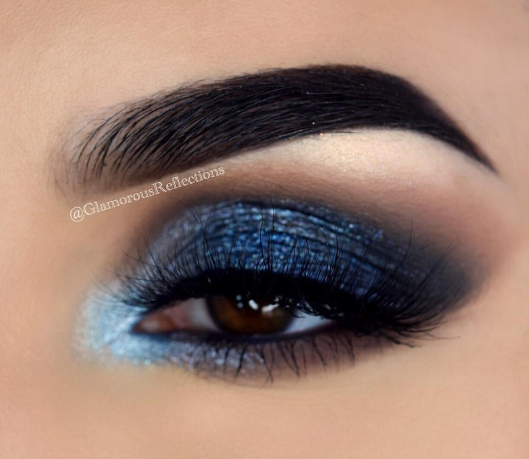 blue eyeshadow makeup pinterest