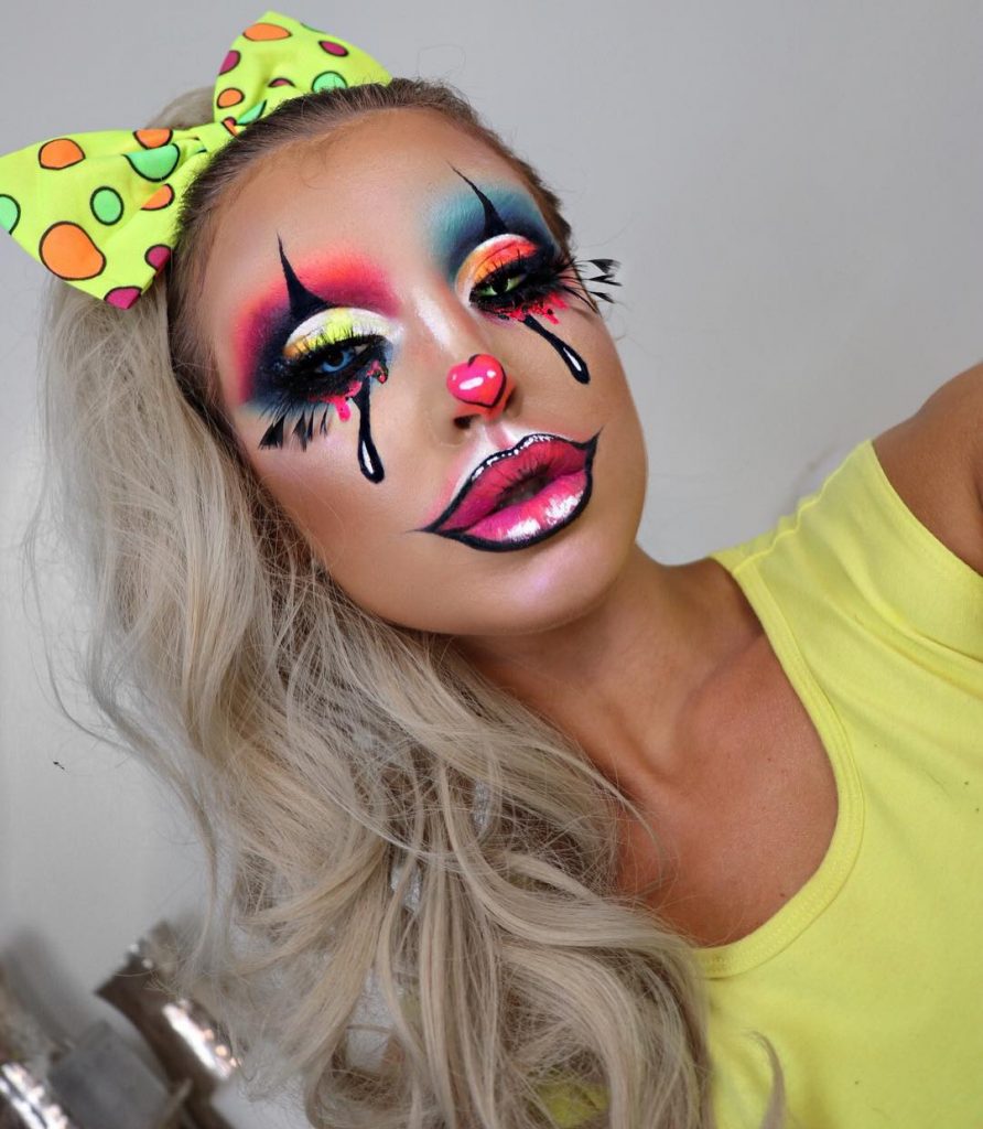cute girl clown makeup ideas