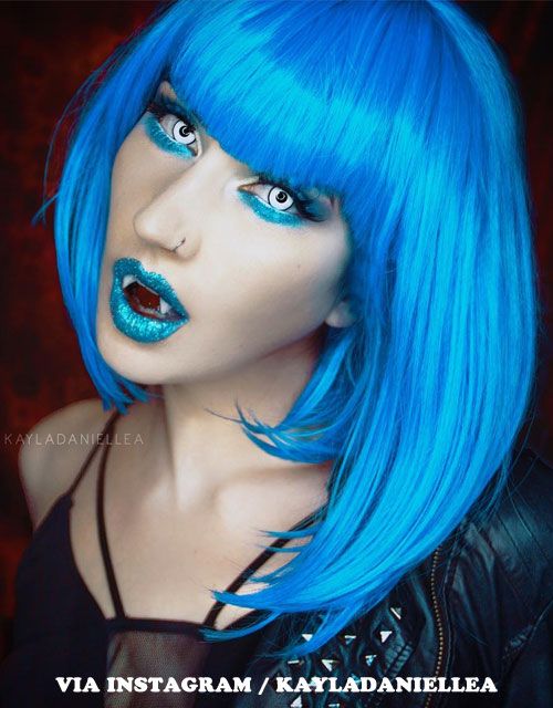 blue halloween makeup ideas