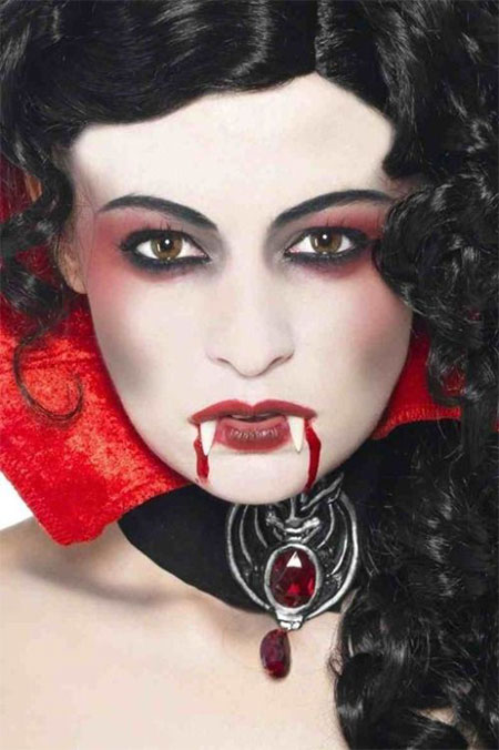 makeup ideas for halloween vampire