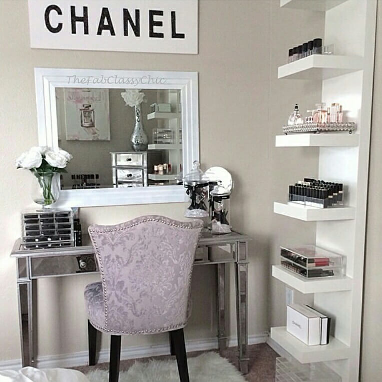 decorating ideas for makeup vanity