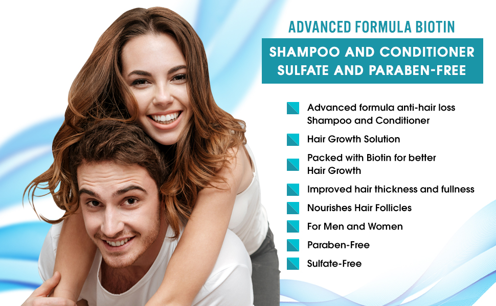 Advanced Formula Biotin Shampoo and Conditioner Set