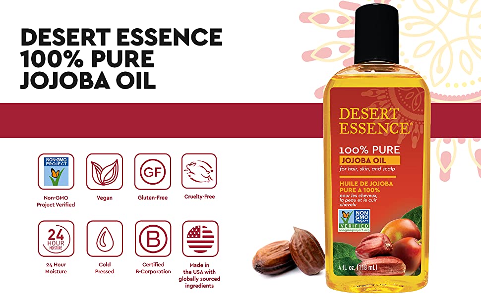 Desert Essence pure jojoba oil,Desert Essence 100% pure jojoba oil,pure jojoba oil