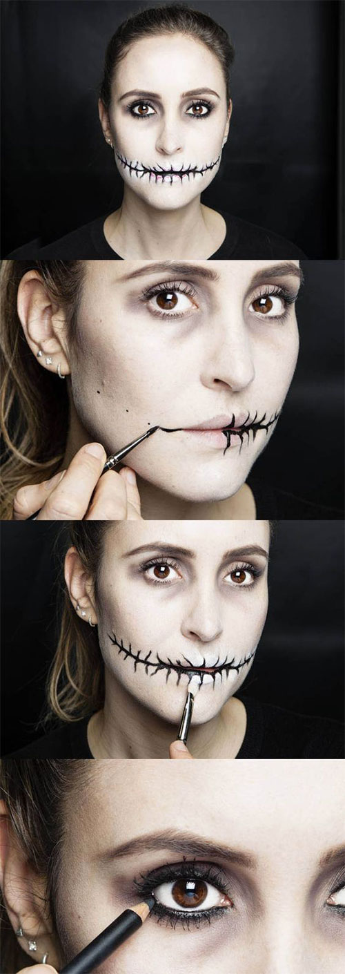 easy scary halloween makeup tutorial for beginners