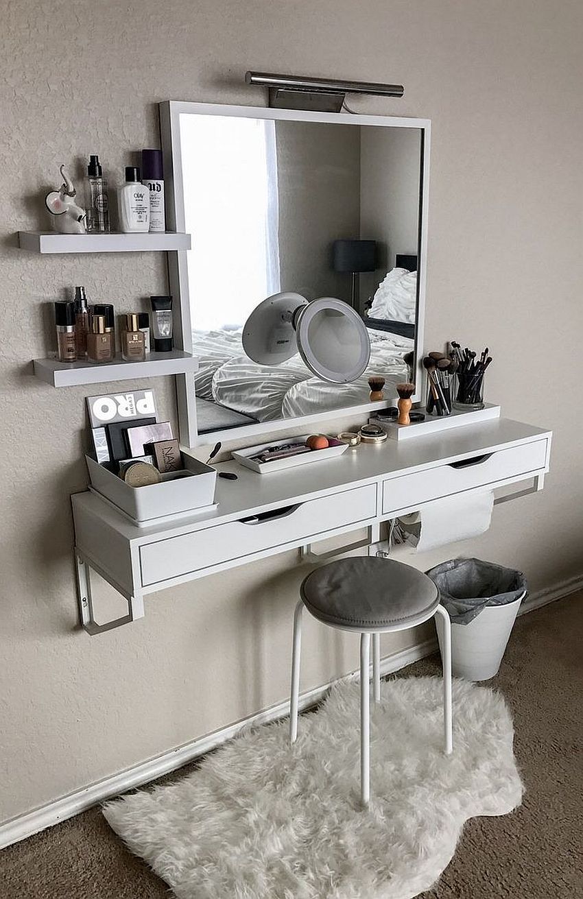 makeup vanity ideas for bedroom