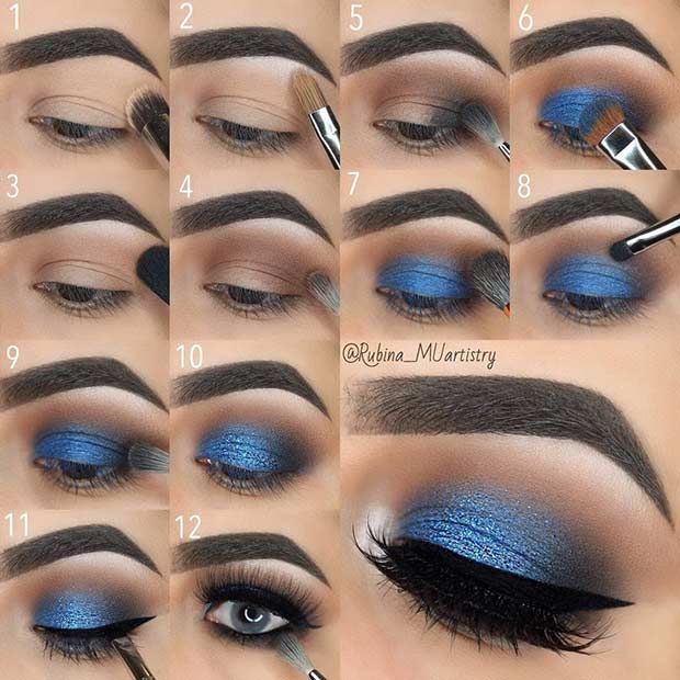 makeup ideas for blue eyes tutorial