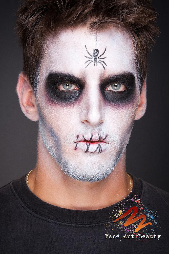 easy scary halloween makeup for guys