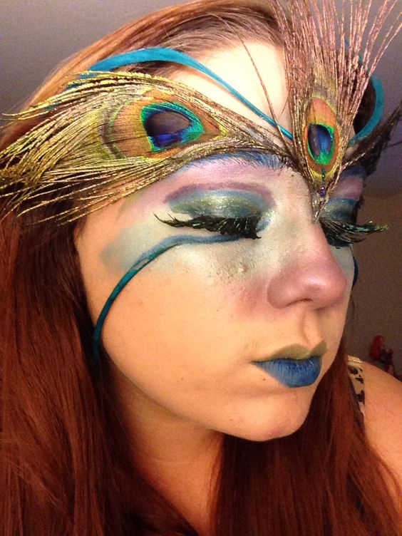 sex peacock halloween makeup ideas