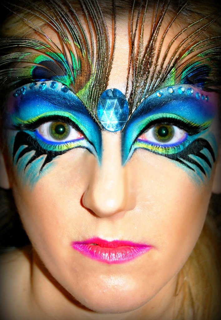 sex peacock halloween makeup ideas
