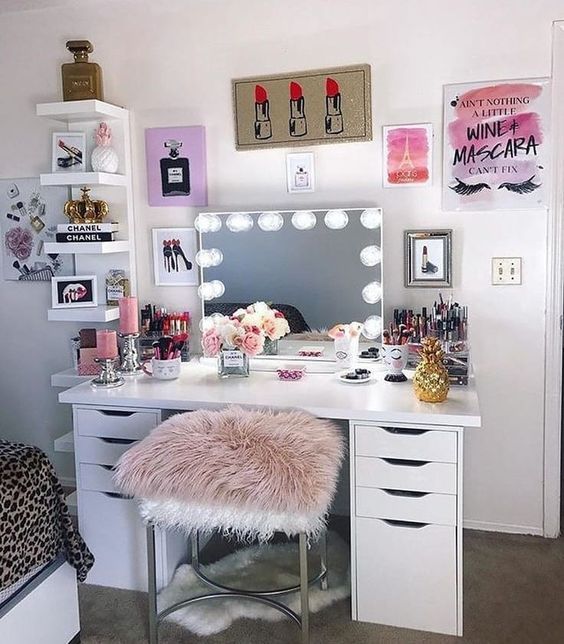 makeup desk decor ideas