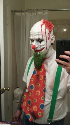 silly clown makeup ideas for men with beards