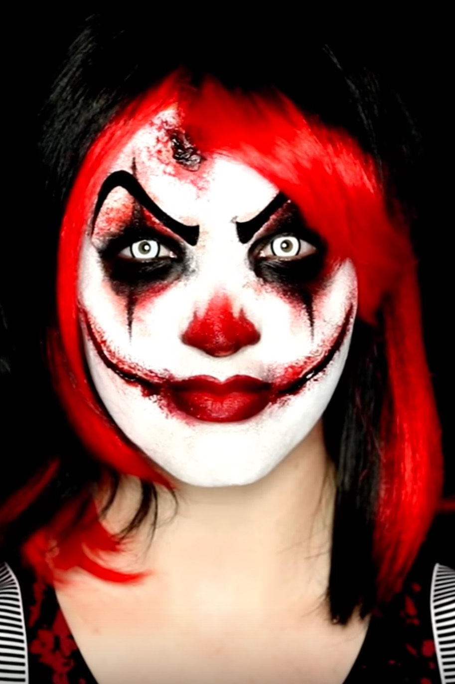 scary clown makeup ideas easy