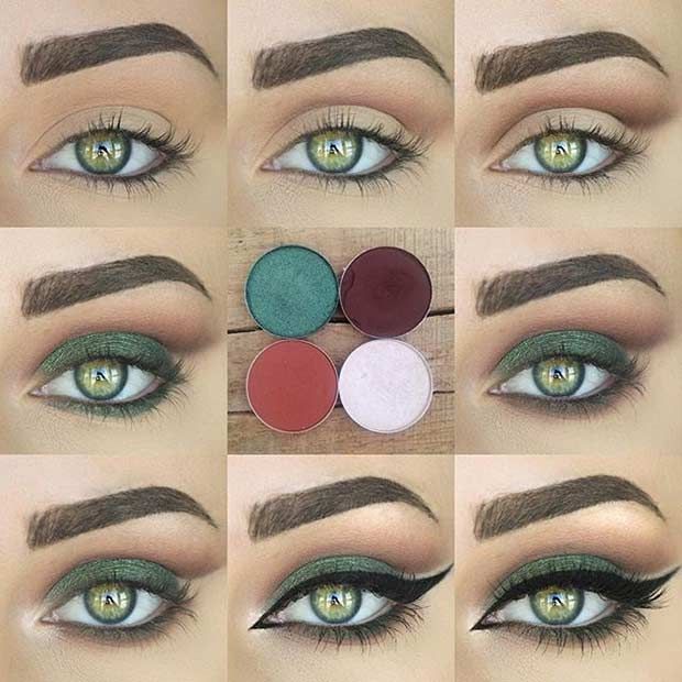 best makeup ideas for green eyes
